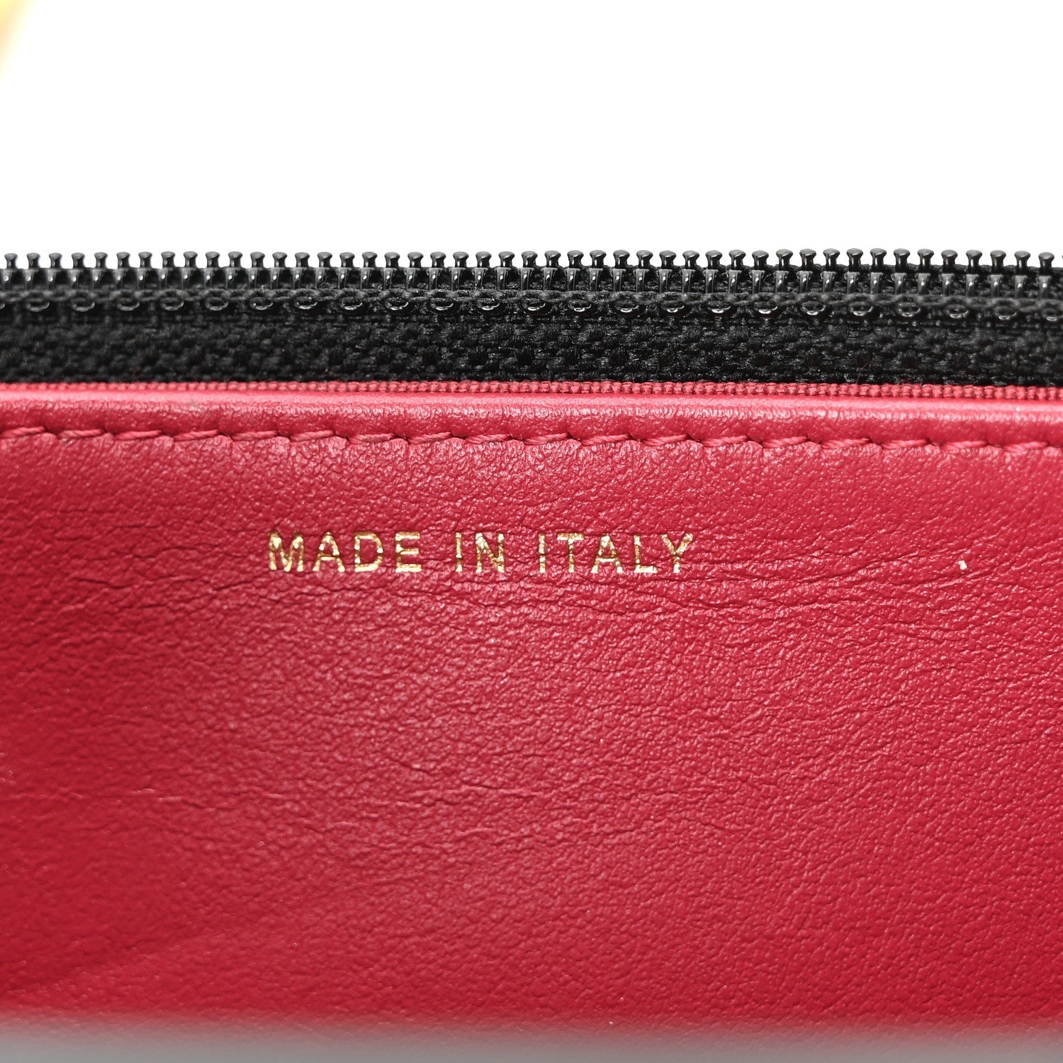 Lambskin Quilted CHNL 19 Wallet On Chain WOC Black