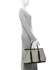 Toile Negonda Garden Party 36 MM Tote Black Ecru