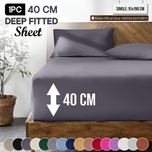 40CM Extra Deep Fitted Sheet  Hotel Quality