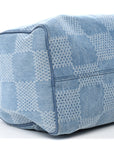Damier Denim 3D Speedy Bandouliere 30 Denim Blue