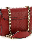 Soft MicroGCCIssima Mini Emily Chain Shoulder Bag Rosso