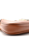 New Canvas Charisma Calfskin Crystal GG Monogram Mini Jackie 1961 Hobo Camel Ebony