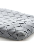 Nappa Intrecciato Small Zip Pouch Thunder