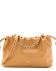 Mellow Nappa Donut Medium Chain Flamenco Knot Clutch Sahara