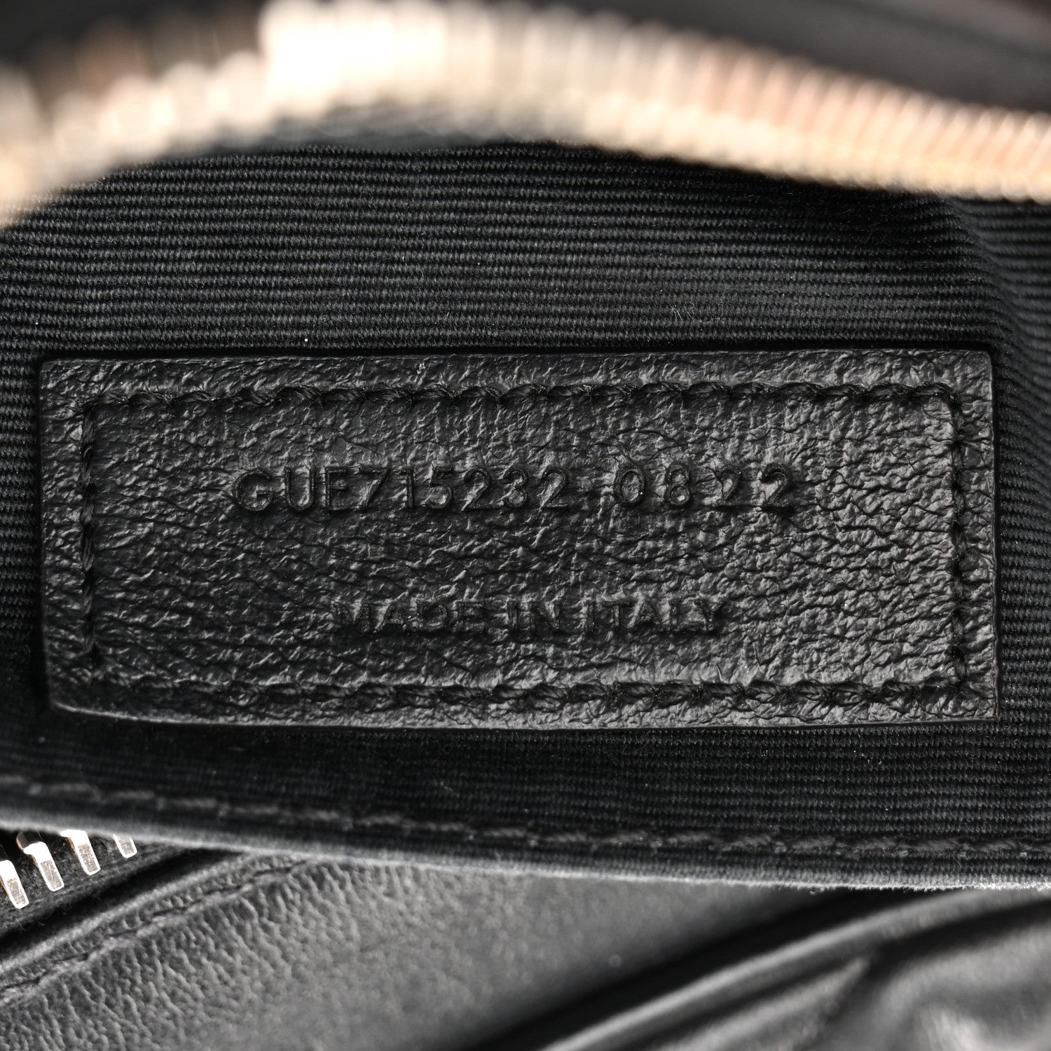 Calfskin Matelasse Monogram Lou Camera Bag Black