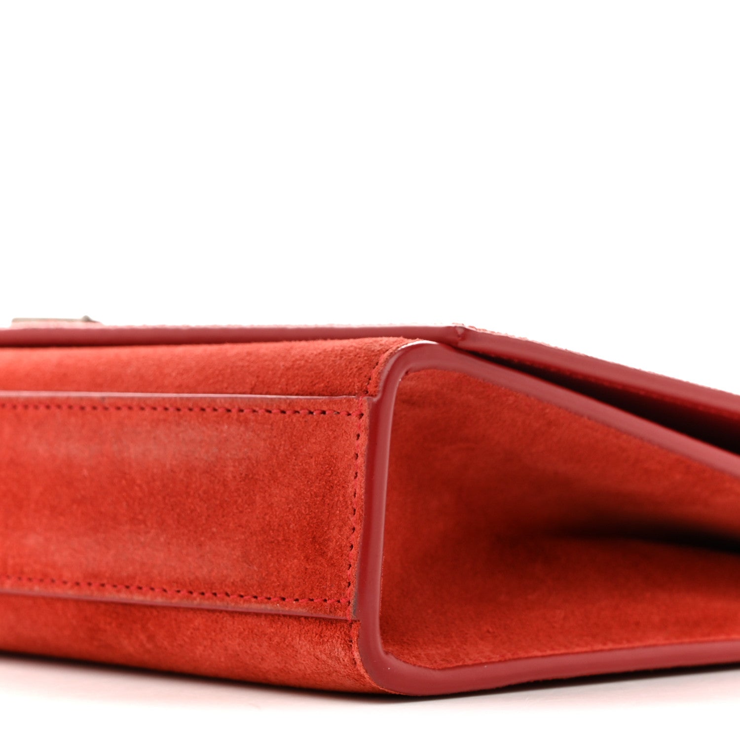 Suede Star Medium Classic Monogram Kate Satchel Berry Red