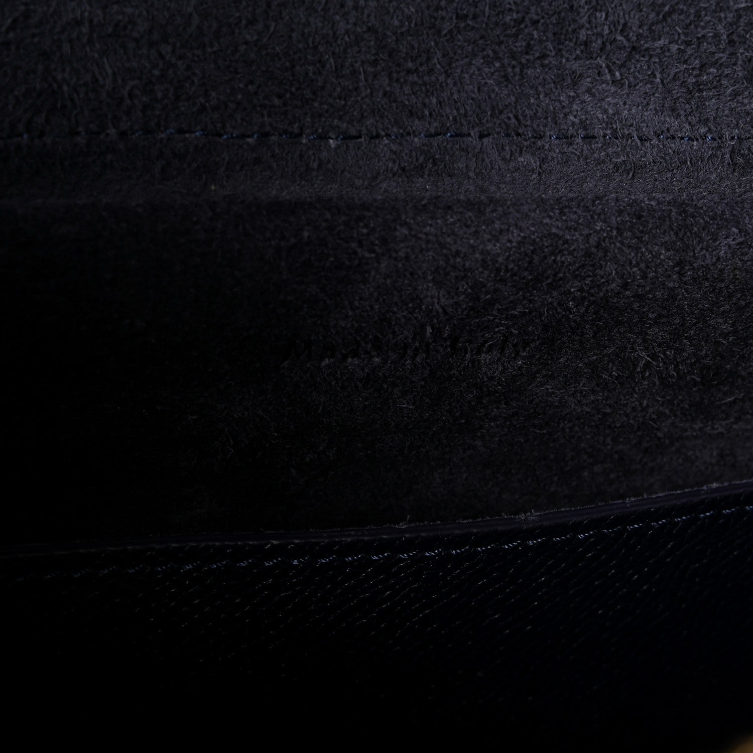 Grained Calfskin Micro Belt Bag Midnight