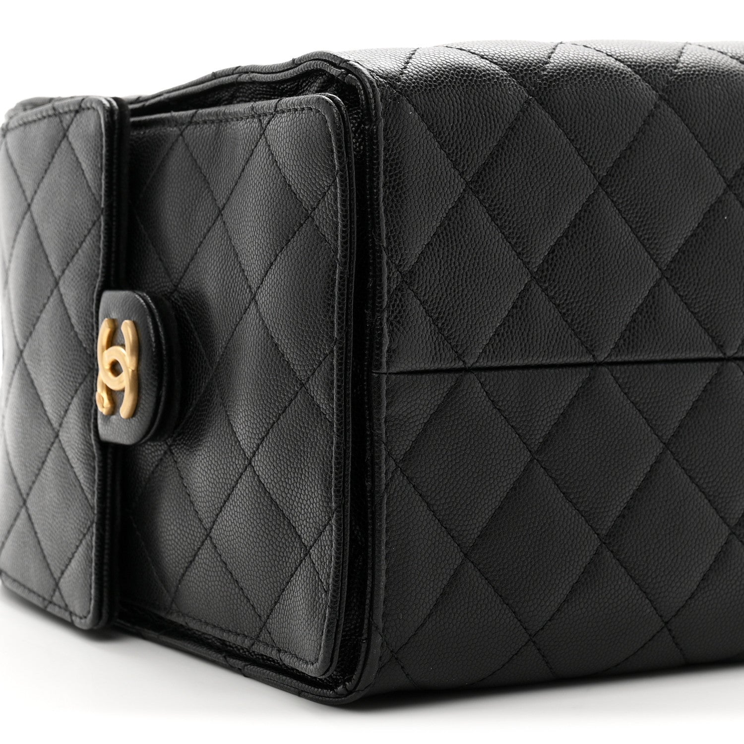 Caviar Quilted Medium CHNL 25 Handbag Black