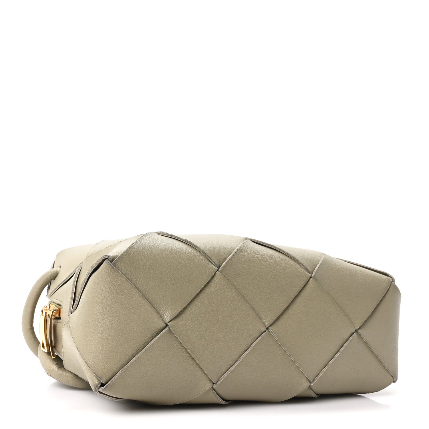 Lambskin Maxi Intrecciato Small Cassette Camera Bag Travertine