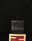 Suede Mama Baguette Black