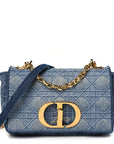 Denim Cannage Small Caro Bag Blue