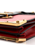 City Calfskin Saffiano Cahier Bag Fuoco Black