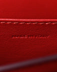 Box Calfskin Teen Classic Box Flap Bag Red