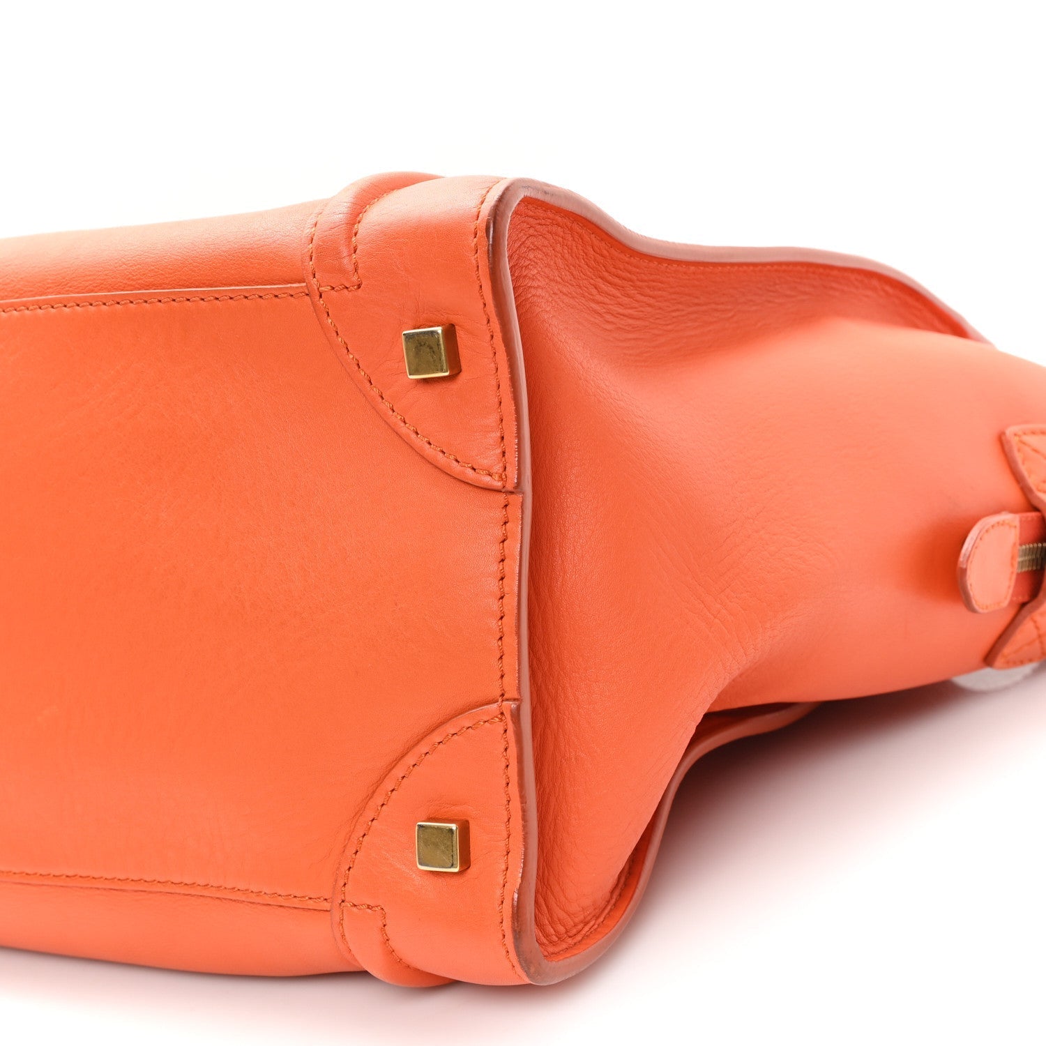 Smooth Calfskin Mini Luggage Orange