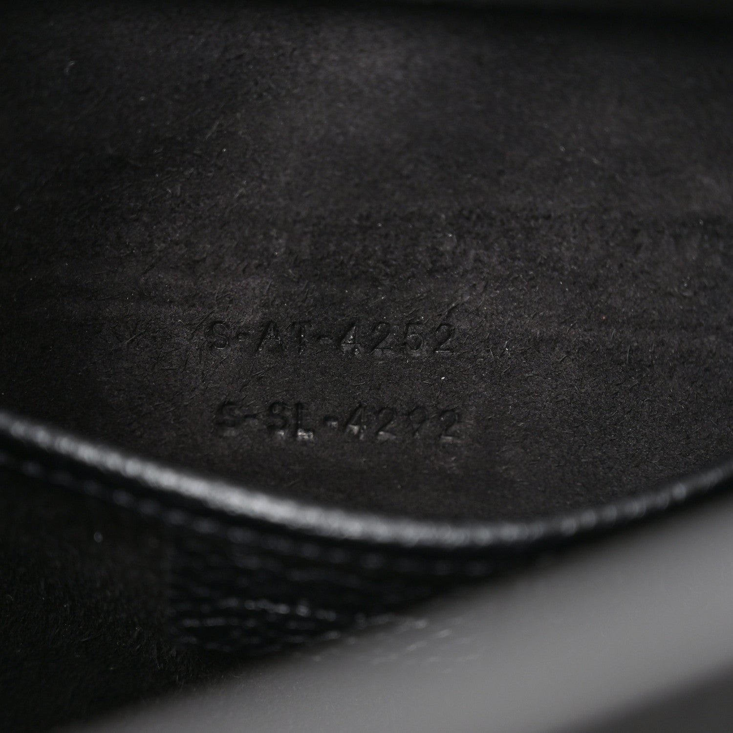 Drummed Calfskin Nano Luggage Black