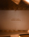 Suede Intrecciato Small Andiamo Shoulder Bag Amber