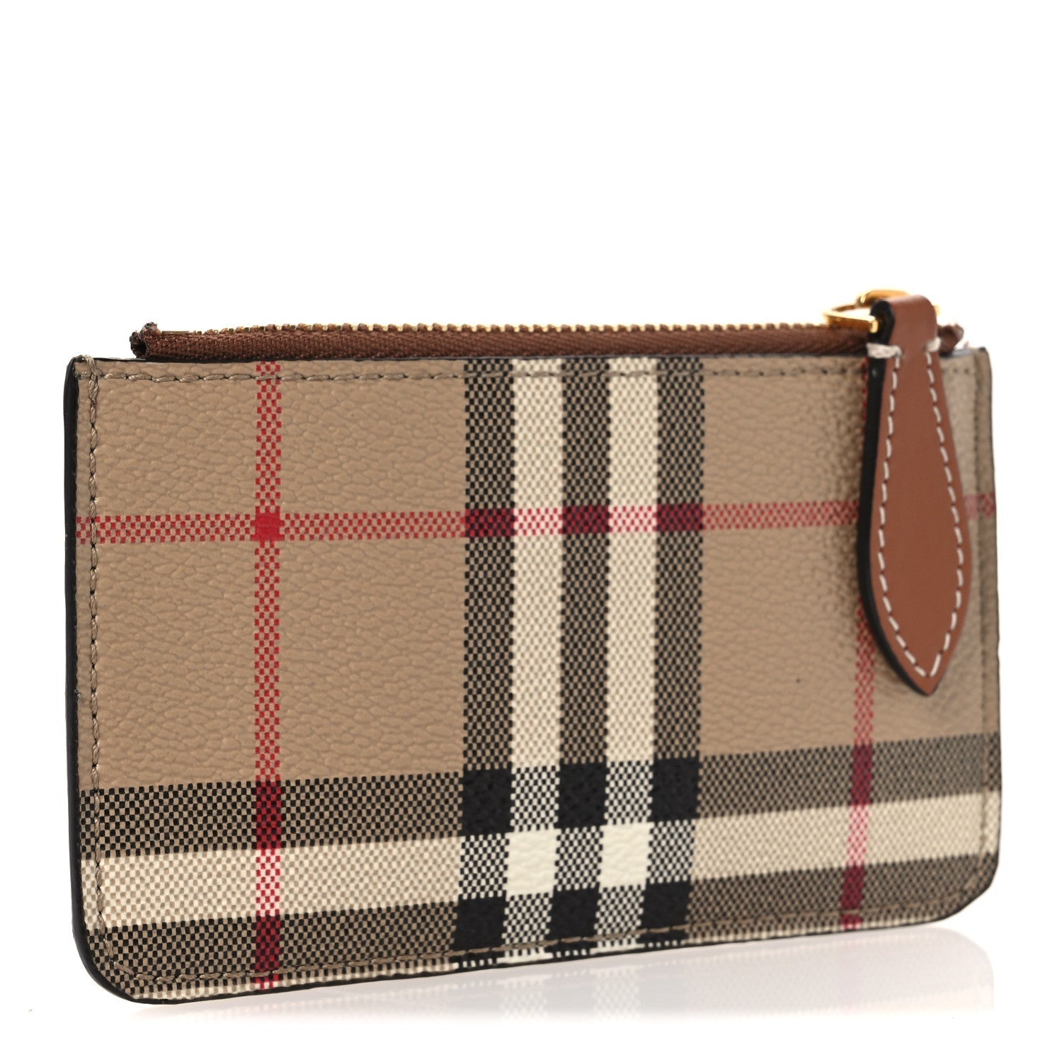 Vintage Check Kelbrook Key Pouch Card Case Archive Beige