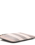 Kelbrook Exaggerated Check Canvas Card Case Birch Brown