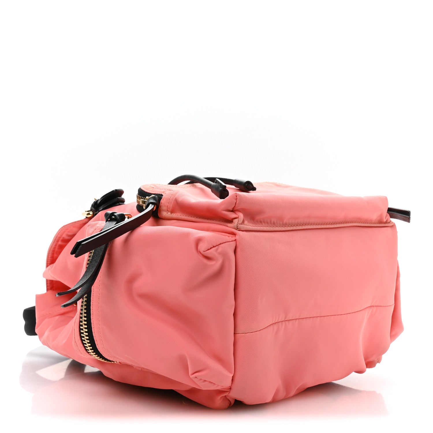 Nylon Medium Rucksack Backpack Bright Coral Pink