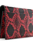 Ayers Monogram Toy Kate Strap Wallet Black Red