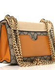 GG Supreme Monogram Calfskin Small Padlock Shoulder Bag Beige Mystic White Sun Oil