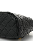 Lambskin Quilted Mini Urban Spirit Backpack Black