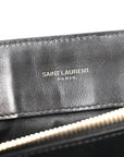 Calfskin Y Quilted Monogram Medium Loulou Chain Satchel Black
