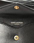 Lambskin Chevron Quilted Mini Loulou Black