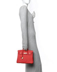 Togo Birkin 25 Rouge Pivoine