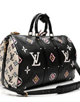 Monogram Giant Wild At Heart Keepall Bandouliere 45 Black