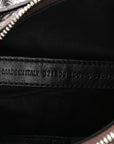 Metallic Agneau Arena Le Cagole Shoulder Bag XS Dark Bronze
