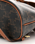 Triomphe Canvas Calfskin Mini Folco Backpack Tan