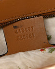 Raffia Elaphe Matelasse Small GG Marmont Shoulder Bag Natural Cream Brown
