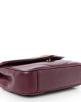 Lambskin Chevron Quilted Mini Loulou Rouge Cabernet