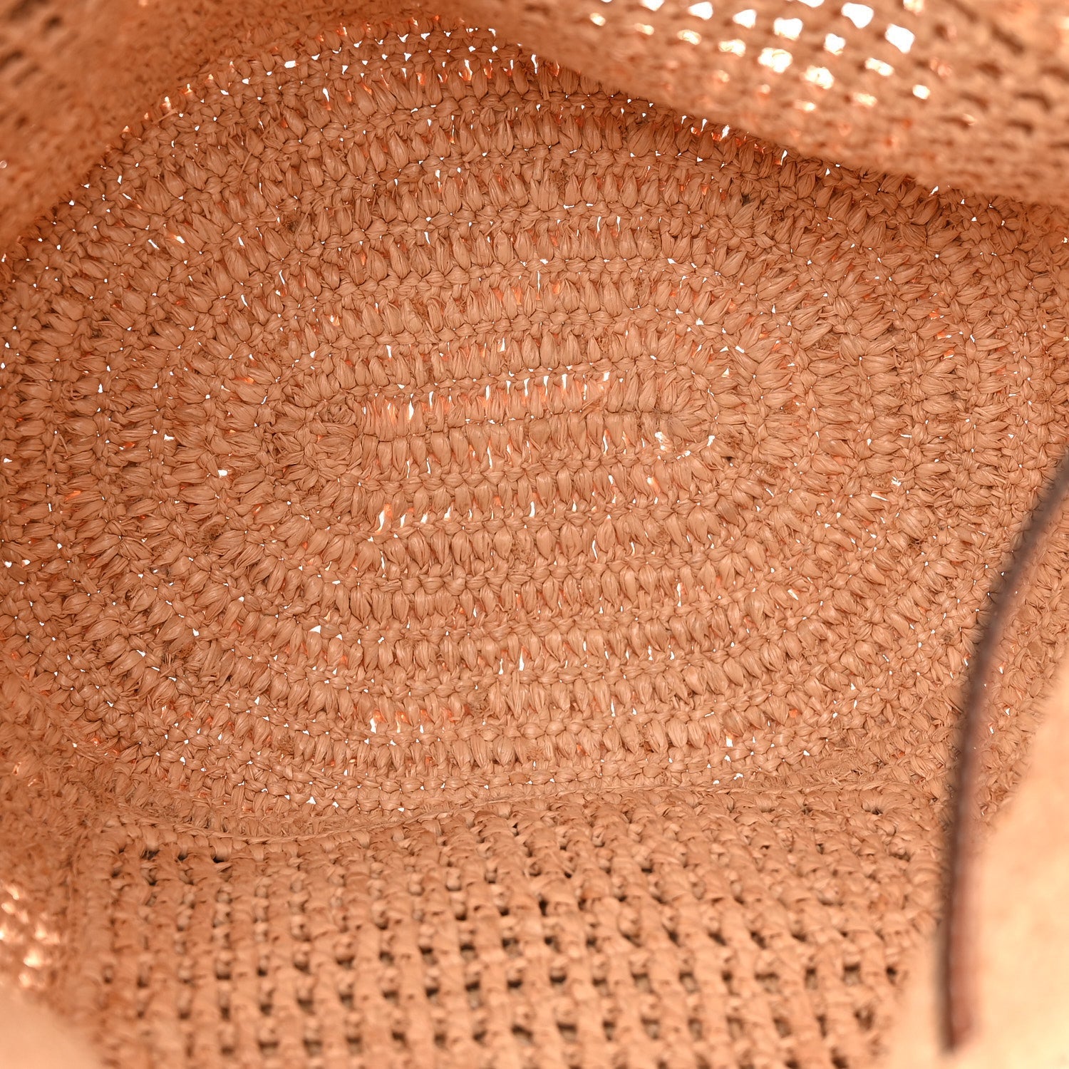 Raffia Calfskin Paulas Ibiza Balloon Ruffle Basket Tote Bag Natural Tan