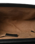 GG Supreme Monogram Calfskin Small Padlock Shoulder Bag Beige Black Cuir