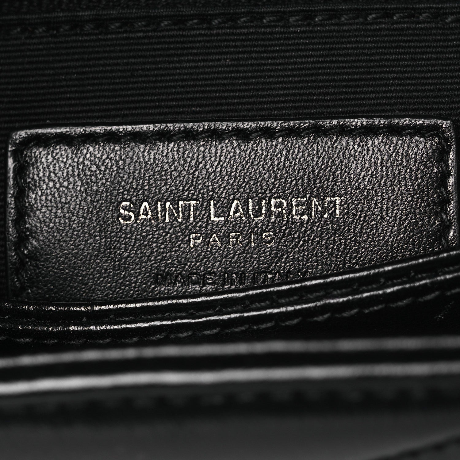 Calfskin Y Quilted Monogram Monochrome Toy Loulou Crossbody Bag Black