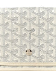 Goyardine Plumet Wallet Clutch White