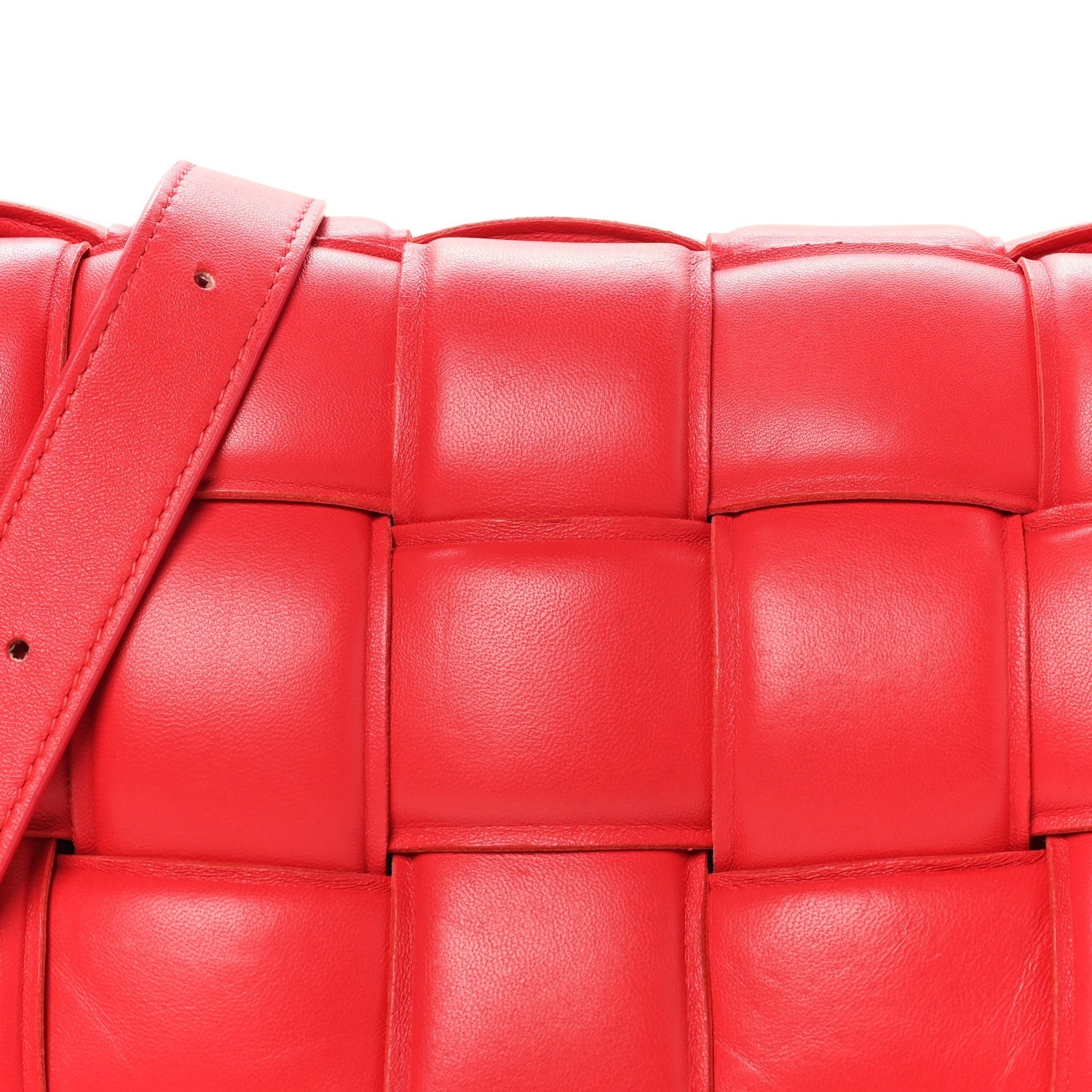 Nappa Maxi Intreccio Padded Cassette Crossbody Bag Firework