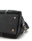 Re-Nylon Saffiano Medium Re-Edition 1978 Top Handle Bag Black