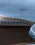 Nappa Intrecciato Continental Flap Wallet Light Blue