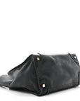 Drummed Calfskin Mini Luggage Black