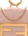 Nappa Matisse FF Embossed Nano Maxi Buckle Baguette Charm Rosa Quarzo