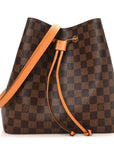 Damier Ebene Neonoe MM Safran
