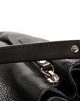 Grainy Calfskin House Check Medium Maidstone Black