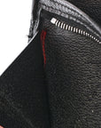 Shiny Alligator Bearn Gusset Wallet Black