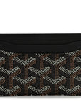 Goyardine Saint Sulpice Card Holder Black