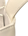 Patent Maxi Intrecciato Cassette Crossbody Bag White