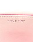 Caviar Quilted CHNL 19 Wallet On Chain WOC White Pink