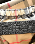 Nylon Grained Calfskin Watson Diaper Bag Black
